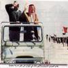 خادم الحرمين الشريفين والأمير خالد بن سلطان أثناء تفقد القوات المشاركة في التحالف ضد العراق
